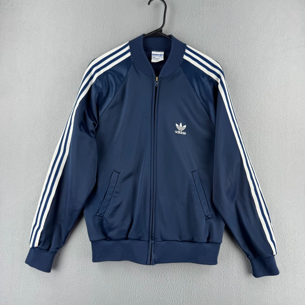 Vintage Adidas Track Jacket Mens Medium Blue 70s 80s ATP Keyrolan Full Zip